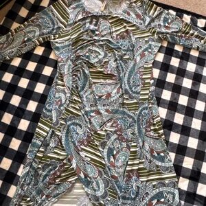 24seven Paisley and Stripe Dress